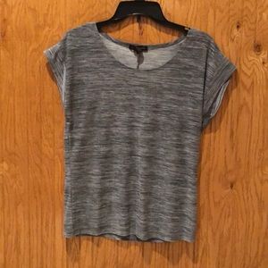 Gray Susan Lawrence Short Sleeve Workout Shirt